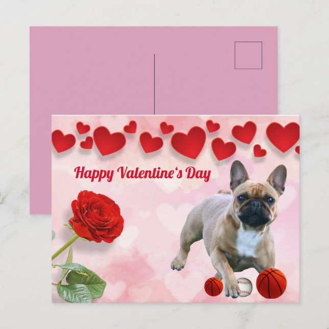 Postal Postkarte französische Bulldogge Muttertag (Anverso / Reverso)