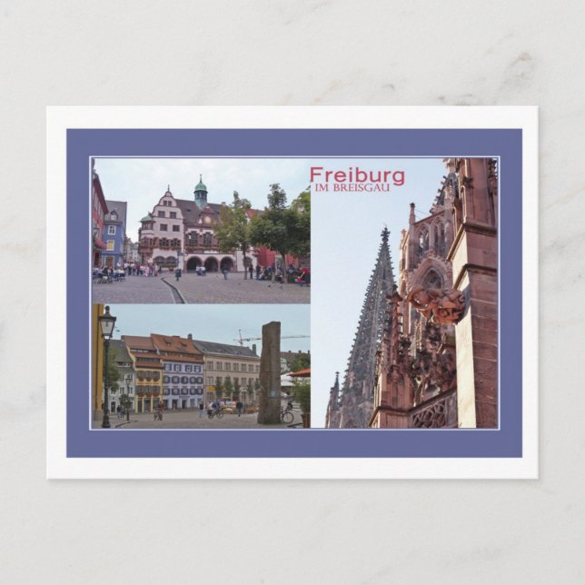 Postal Postkarte Freiburg (Anverso)