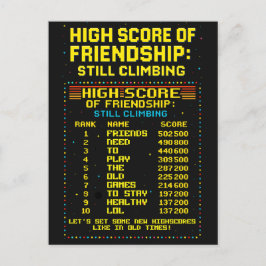 Postal Postkarte „Friendship Highscore“