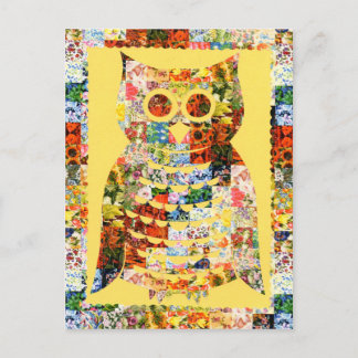 Postal Postkarte Frühlings Eule