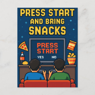 Postal Postkarte für Retro-Gamer-Freunde