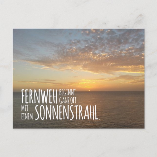 Postal Postkarte für Träumer & Weltenbummler (Anverso)