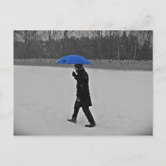 Postal Postkarte - gegen den Schnee