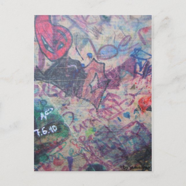 Postal Postkarte - Grafiti (Anverso)