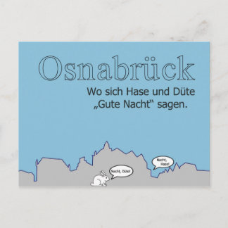 Postal Postkarte Hase y Düte