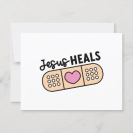 Postal Postkarte Jesus heilt - Jesus heals