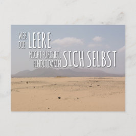 Postal Postkarte „Leere & Selbstfindung“