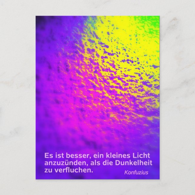 Postal Postkarte "Licht" (Anverso)