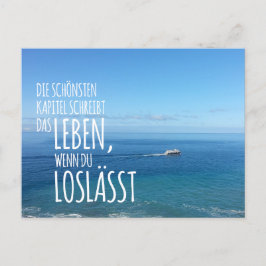 Postal Postkarte „Loslassen“ mit Blick auf das weite Meer