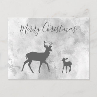 Postal Postkarte Merry Christmas Hirsch