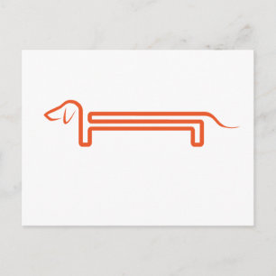 Postal Postkarte mit Dackel