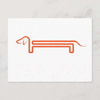 Postal Postkarte mit Dackel