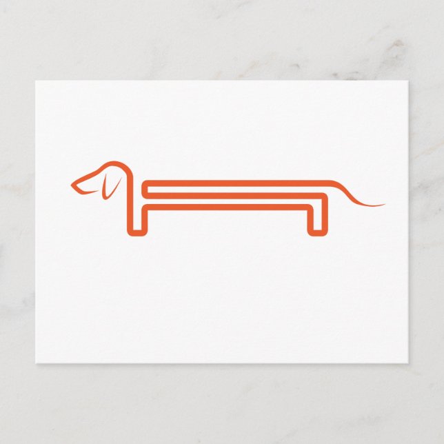 Postal Postkarte mit Dackel (Anverso)