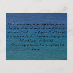Postal Postkarte mit Spruch
