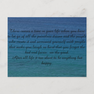 Postal Postkarte mit Spruch