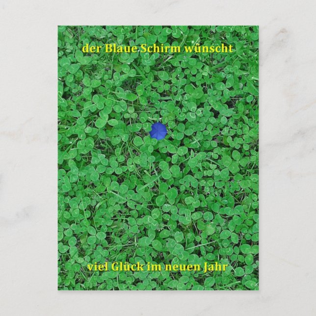 Postal Postkarte - Neujahr (Anverso)