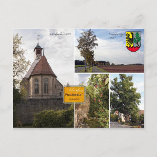 Postal Postkarte Puschendorf Sehenwürdigkeiiten