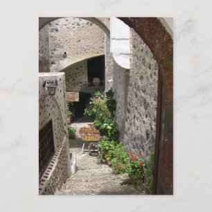 Postal Postkarte Santorini Fira