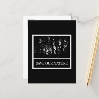 Postal Postkarte "Save Our Nature"