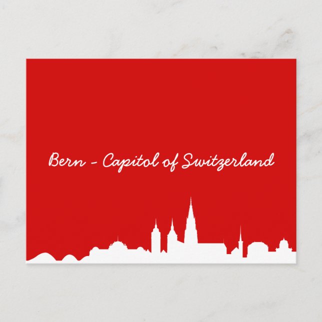 Postal Postkarte Skyline Bern (Anverso)