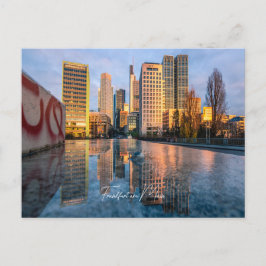 Postal Postkarte Skyline Frankfurt am Main 