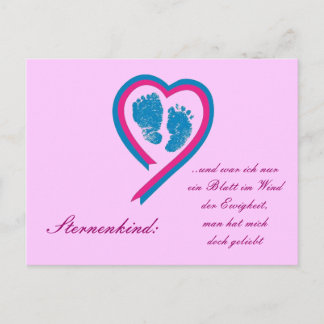 Postal Postkarte Sternenkind