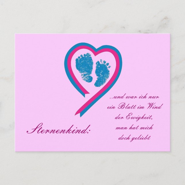 Postal Postkarte Sternenkind (Anverso)