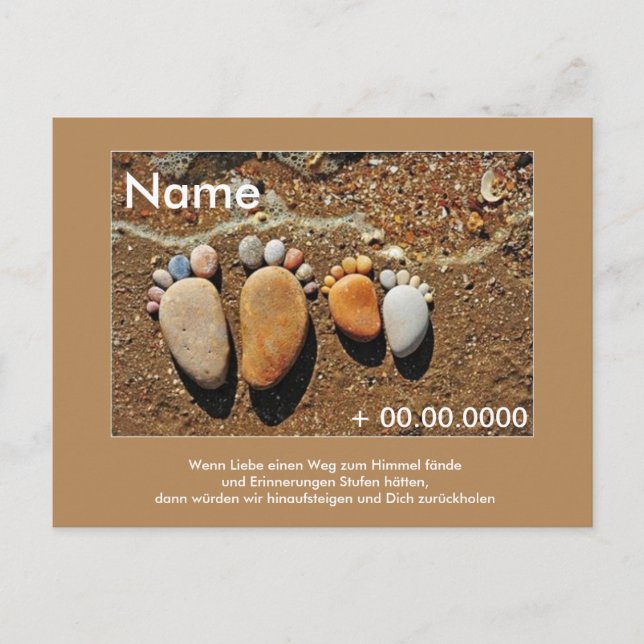 Postal Postkarte Sternenkind (Anverso)