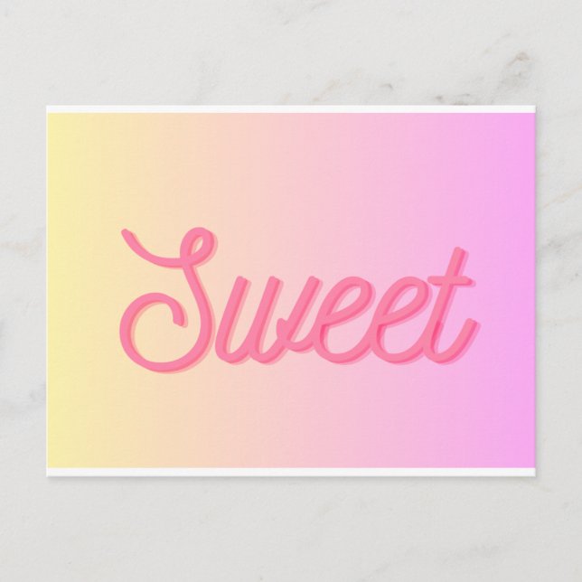 Postal Postkarte - "Sweet" (Anverso)