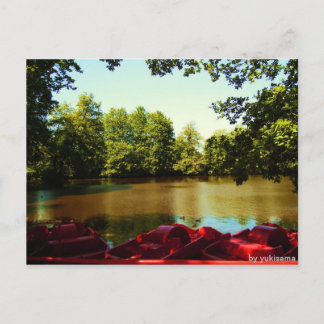 Postal Postkarte - Ver mit Paddelbooten