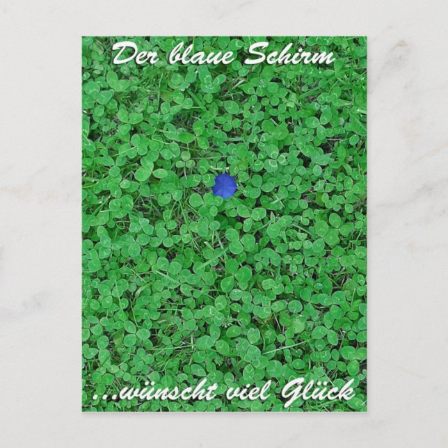 Postal Postkarte - Viel Glück (Anverso)