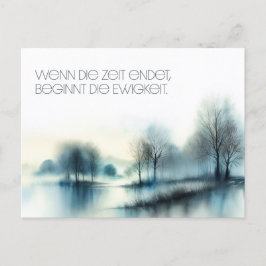 Postal Postkarte "Wenn die Zeit endet ..."