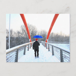 Postal Postkarte - Winterspaziergang