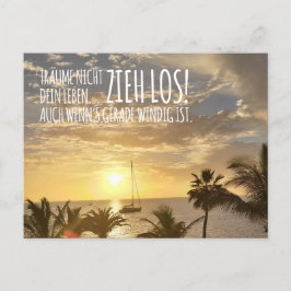 Postal Postkarte „Zieh los!“