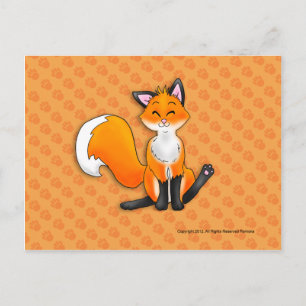 Postal Postras de zorro pequeño
