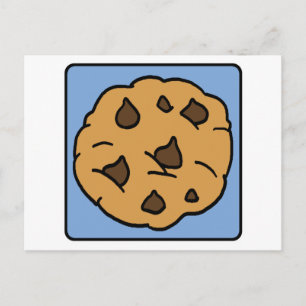 Postal Postre de la galleta de microprocesador de