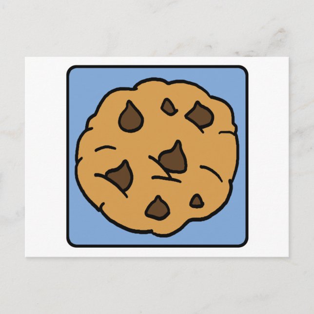 Postal Postre de la galleta de microprocesador de (Anverso)