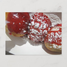 Postal Postre pastelero de Aebelskiver Solvang California