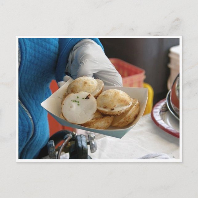 Postal Postre tailandés (Anverso)