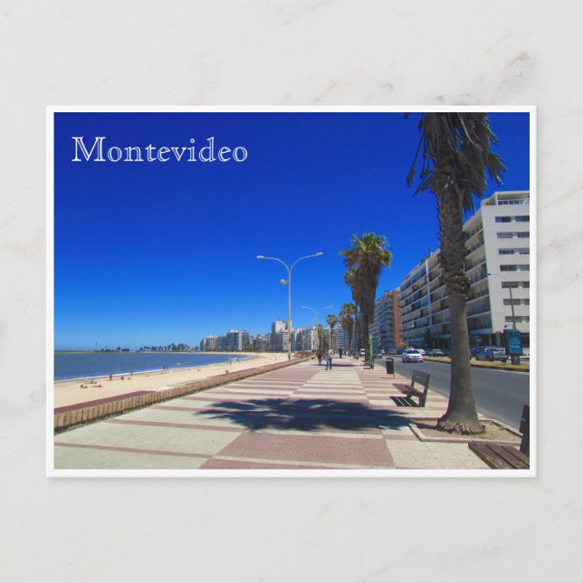 Postal postrirambla montevideo (Anverso)