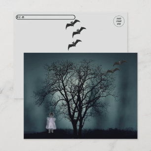 Postal Postrosando al niño fantasma