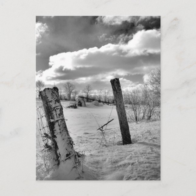Postal Posts in the Snow (Anverso)