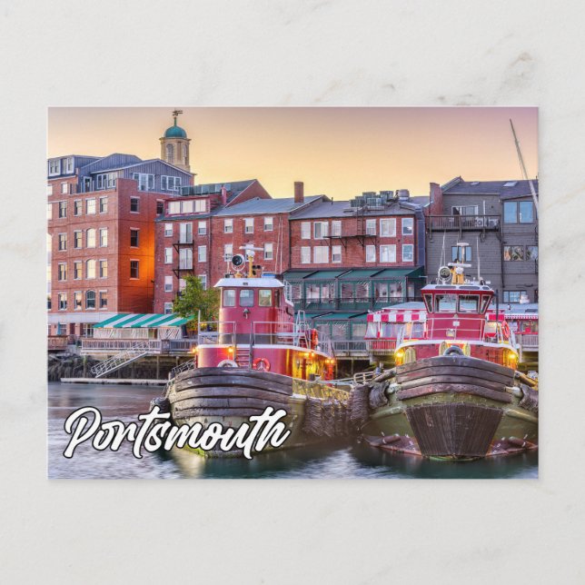 Postal Postsmouth, New Hampshire, Estados Unidos (Anverso)