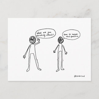 Postal posttarjeta de reflexión