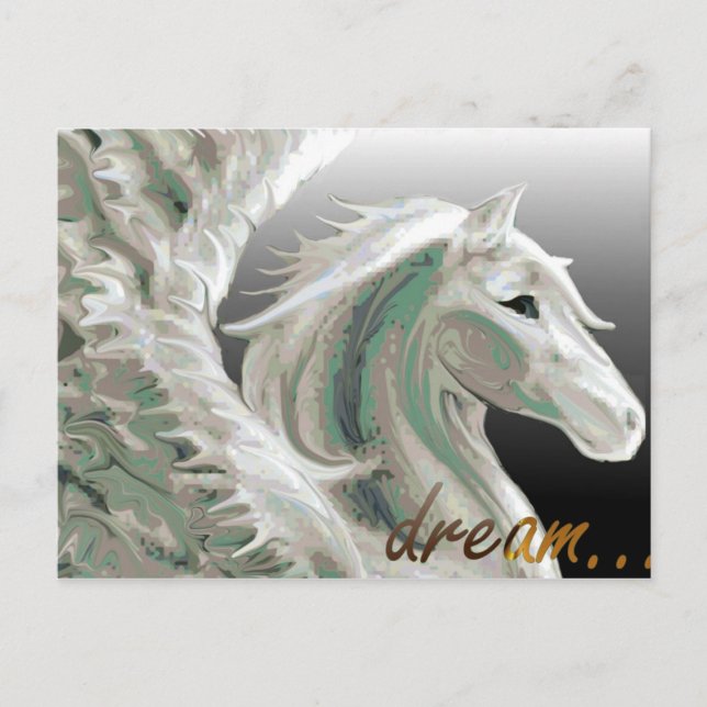 Postal Posttarjeta de vuelo Pegasus (Anverso)