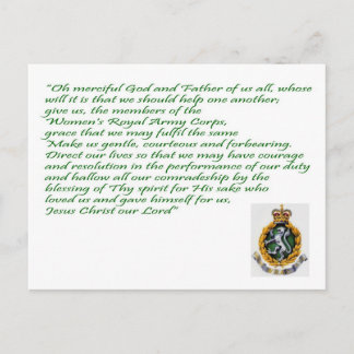 Postal Posttarjeta WRAC