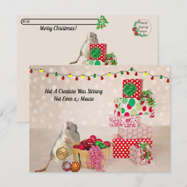 Postal Posttravesía - Decoración De Ratas Cutas Para Navi (Anverso / Reverso)