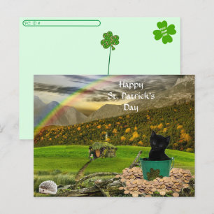 Postal Posttravesía - Día de San Patricio de Jack The Cat