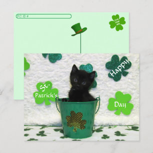 Postal Posttravesía guapa Jack = Día de San Patricio