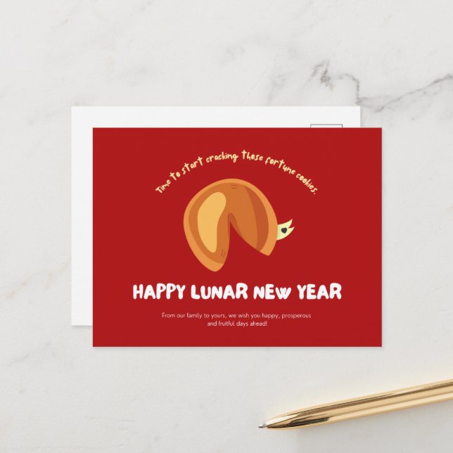 Postal Postulación de diseño de Año Nuevo Lunar Chino de  (Anverso/Reverso In Situ)